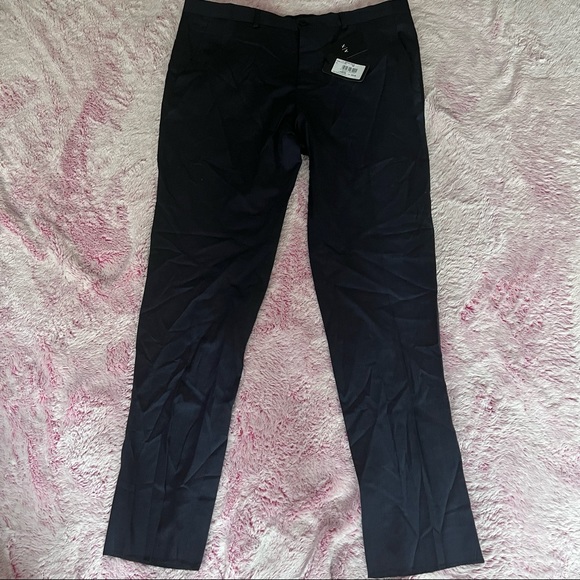 Armani Exchange Men's Slim-Fit Navy Birdseye
Suit Pants - Picture 9 of 10